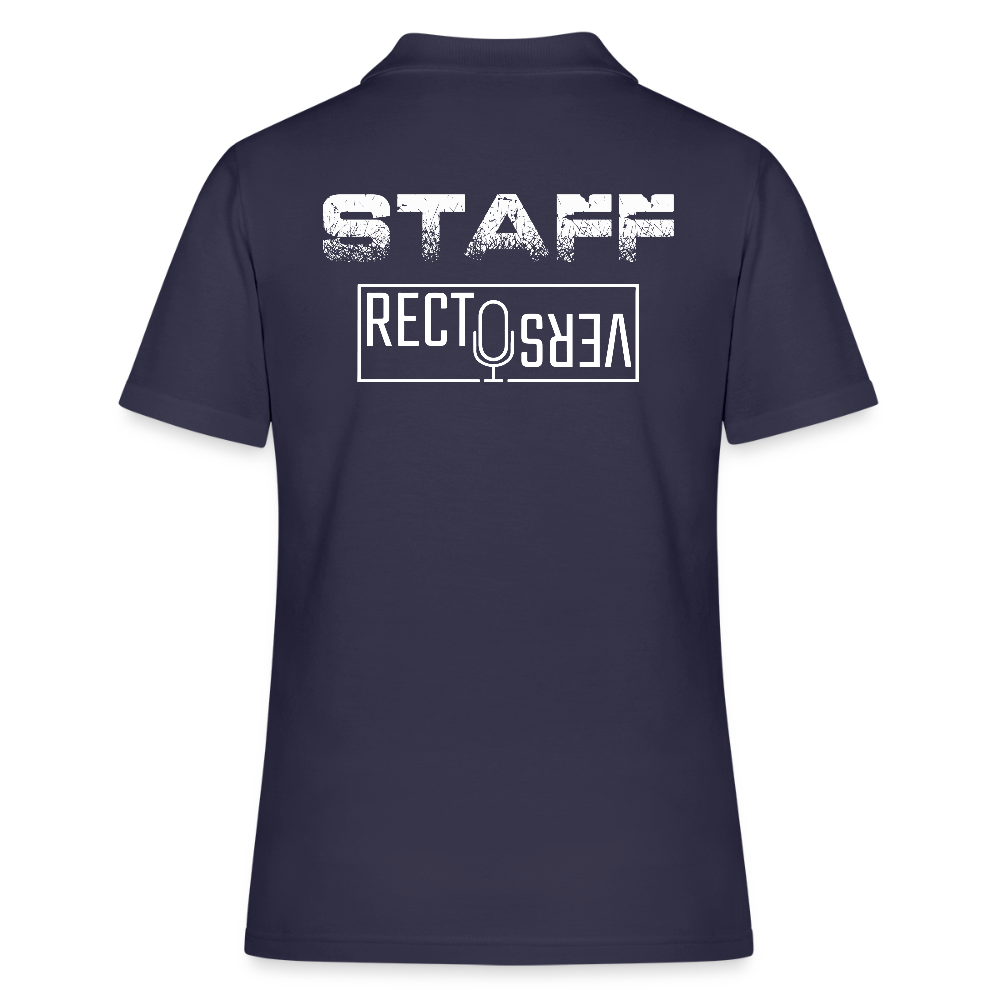 Recto Verso - Polo Femme - Coeur et Dos - bleu marine