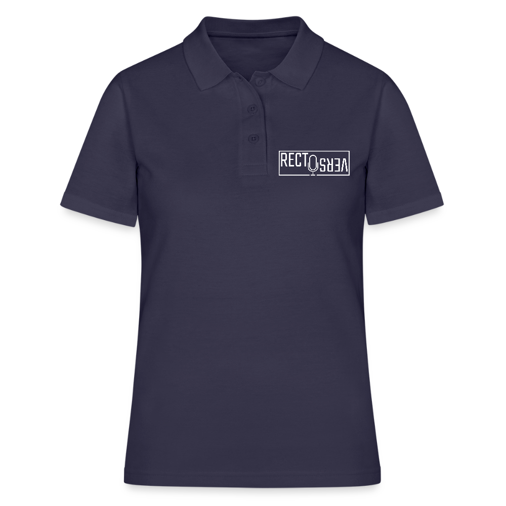 Recto Verso - Polo Femme - Coeur et Dos - bleu marine
