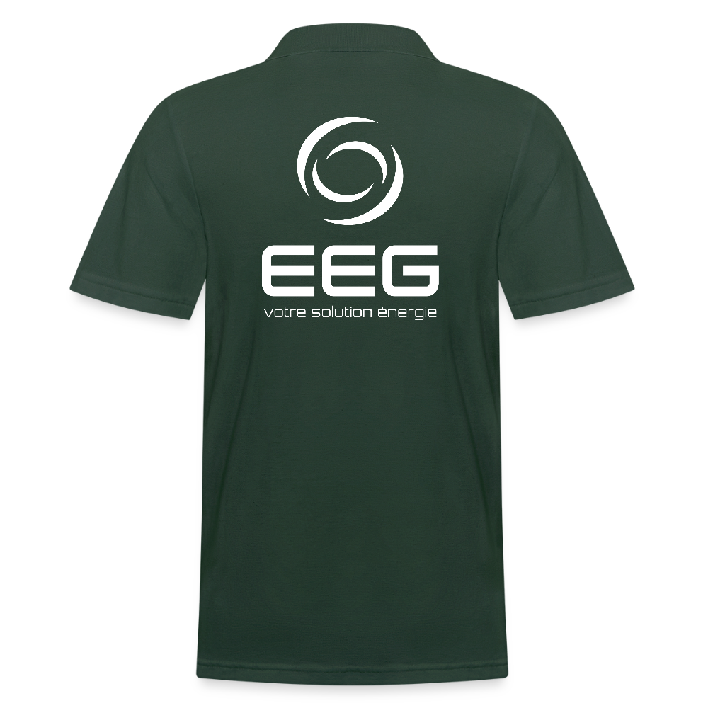 EEG - Polo Homme - Coeur et Dos - vert sapin