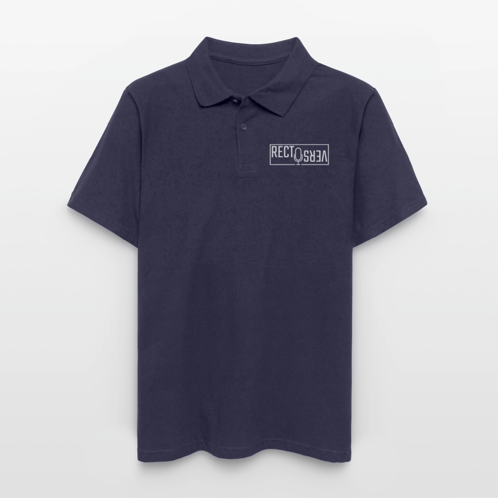 Recto Verso - Polo Homme - Coeur et Dos - bleu marine