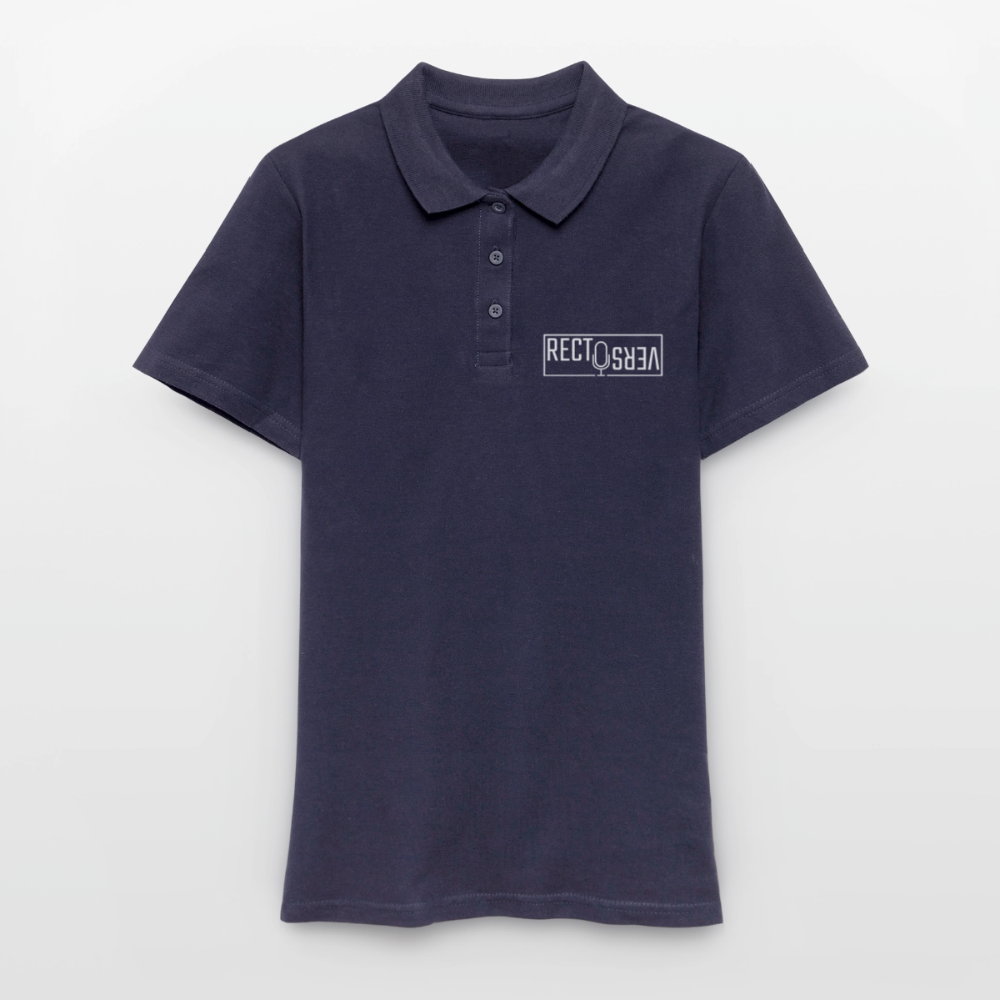 Recto Verso - Polo Femme - Coeur et Dos - bleu marine