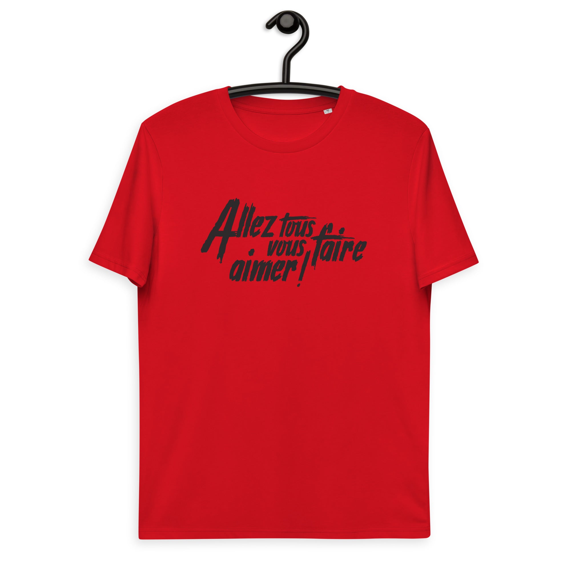 Allez-tous vous faire aimer-t-shirt-coton-bio-personnalise-rouge-noir