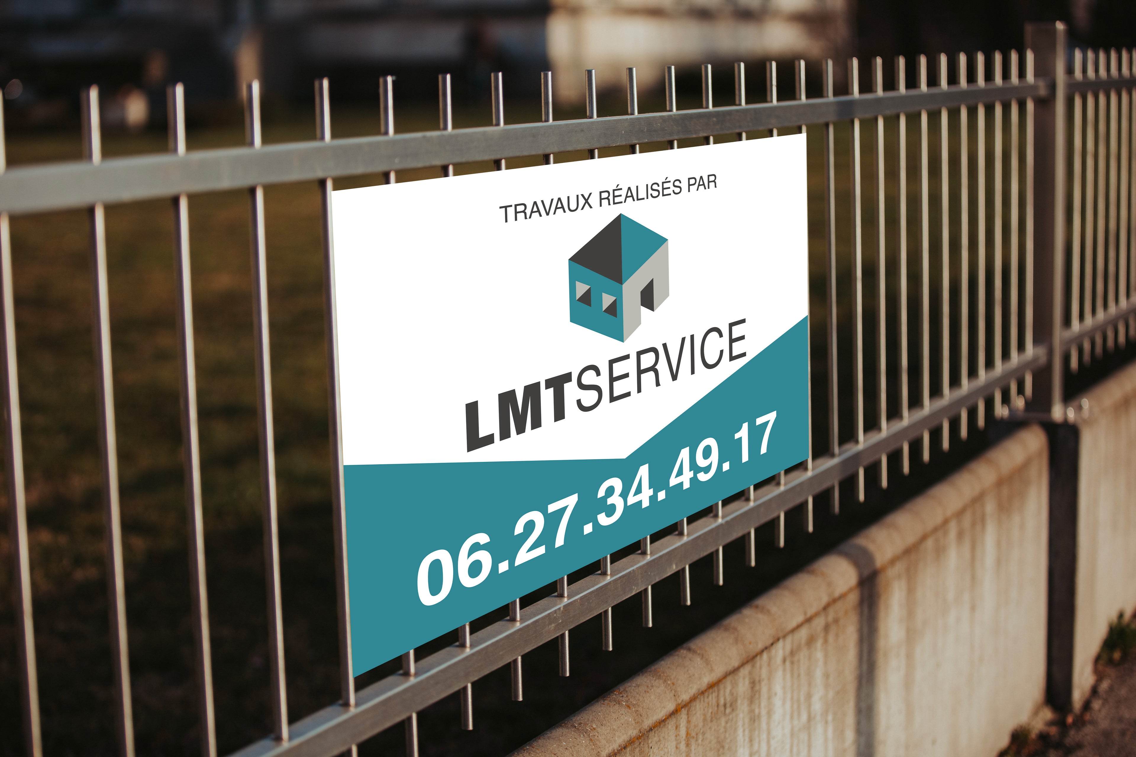 LMT Services - Lot de 10 panneaux chantier - Maquette offerte