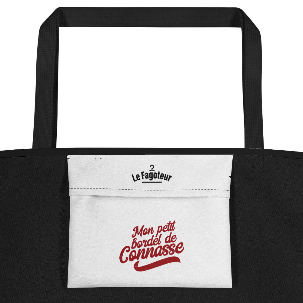 Mon petit bordel de connasse - Tote bag large all over