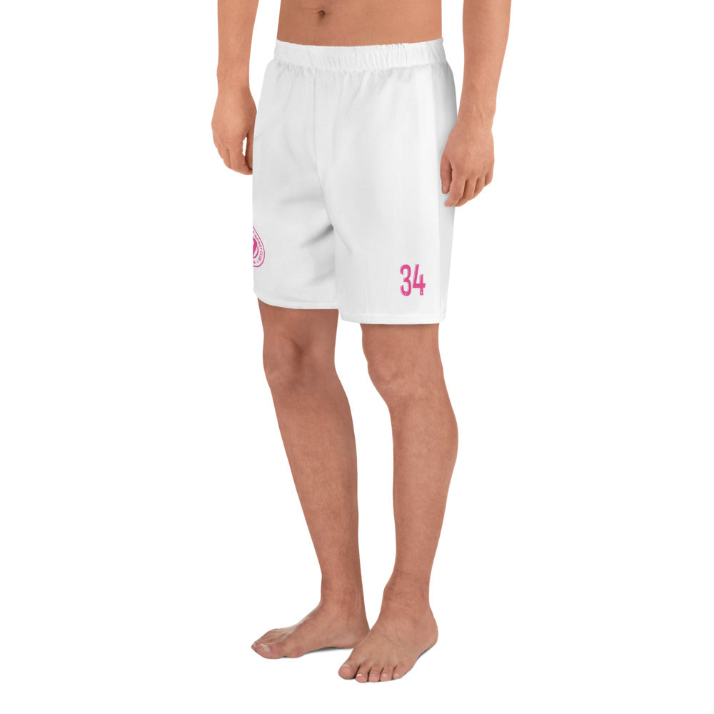 MHSC Octobre Rose - Short athlétique long à impression all over unisexe