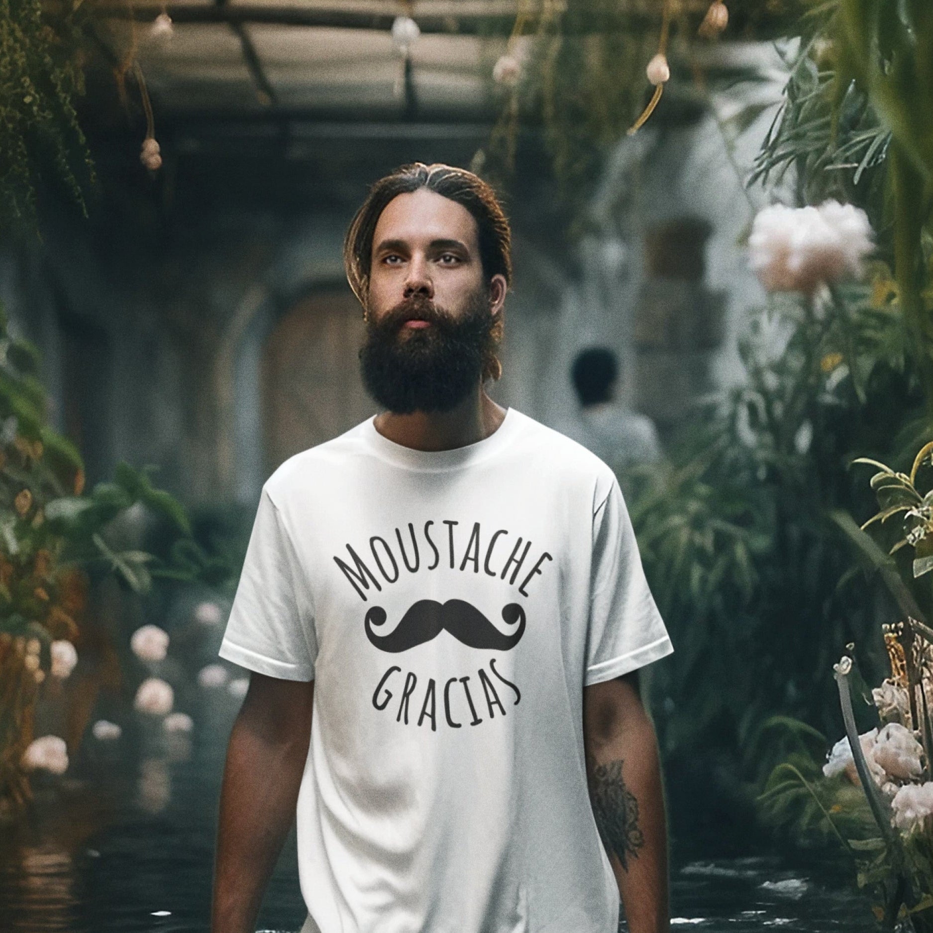 Moustache Gracias - T-shirt classique unisexe