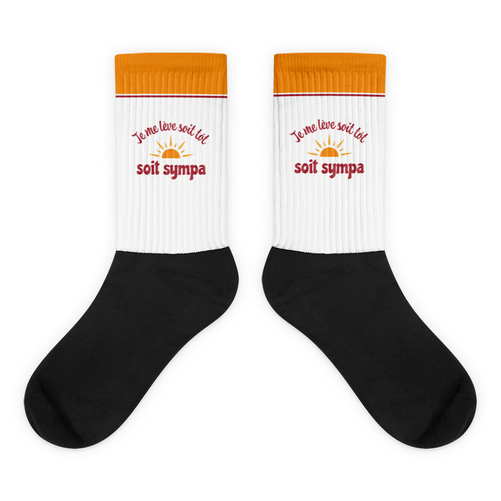 Je me lève soit tôt, soit sympa - Chaussettes