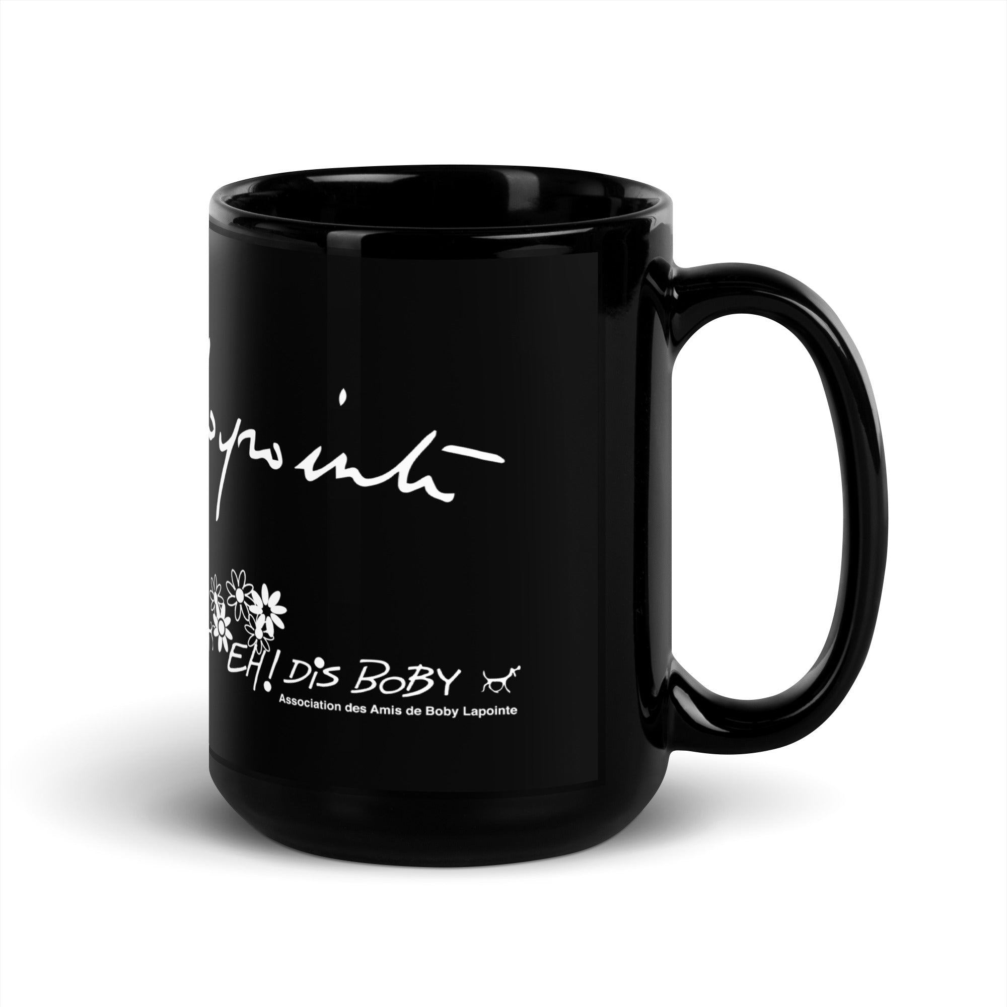 Signature Boby Lapointe + Asso - Pro - Mug brillant noir