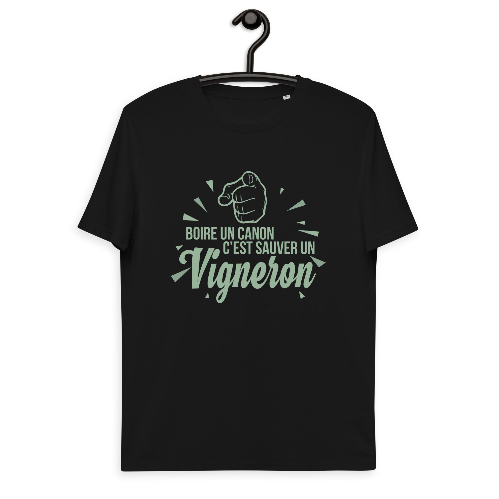 boire-un-canon-sauver-un-vigneron-tshirt-coton-bio-noir-vert