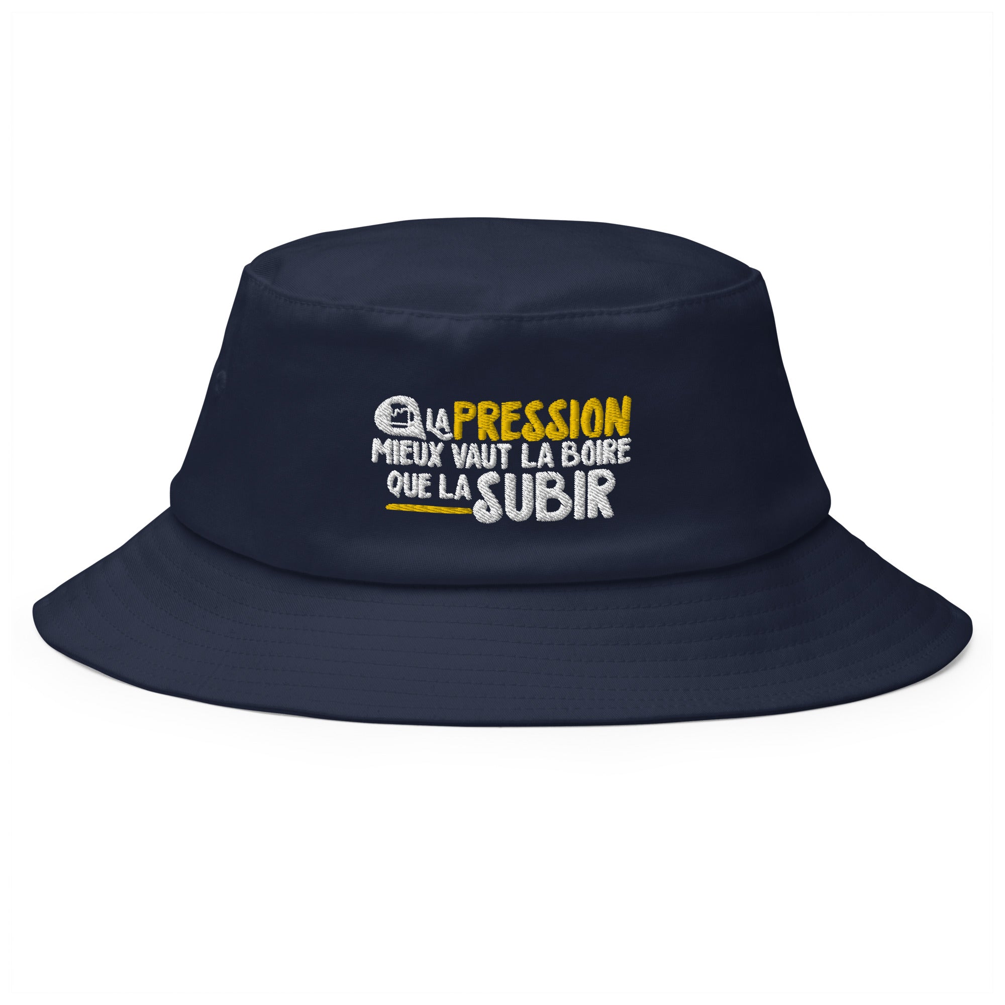 La pression mieux vaut la boire - Bob Old School - Brodé