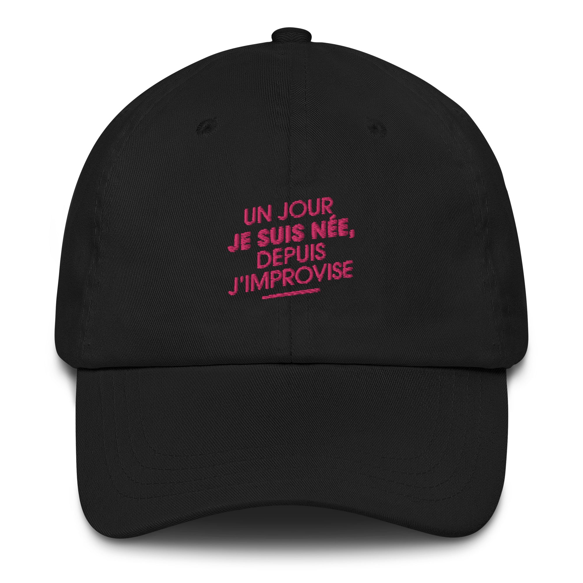Un jour je suis née - casquette brodée