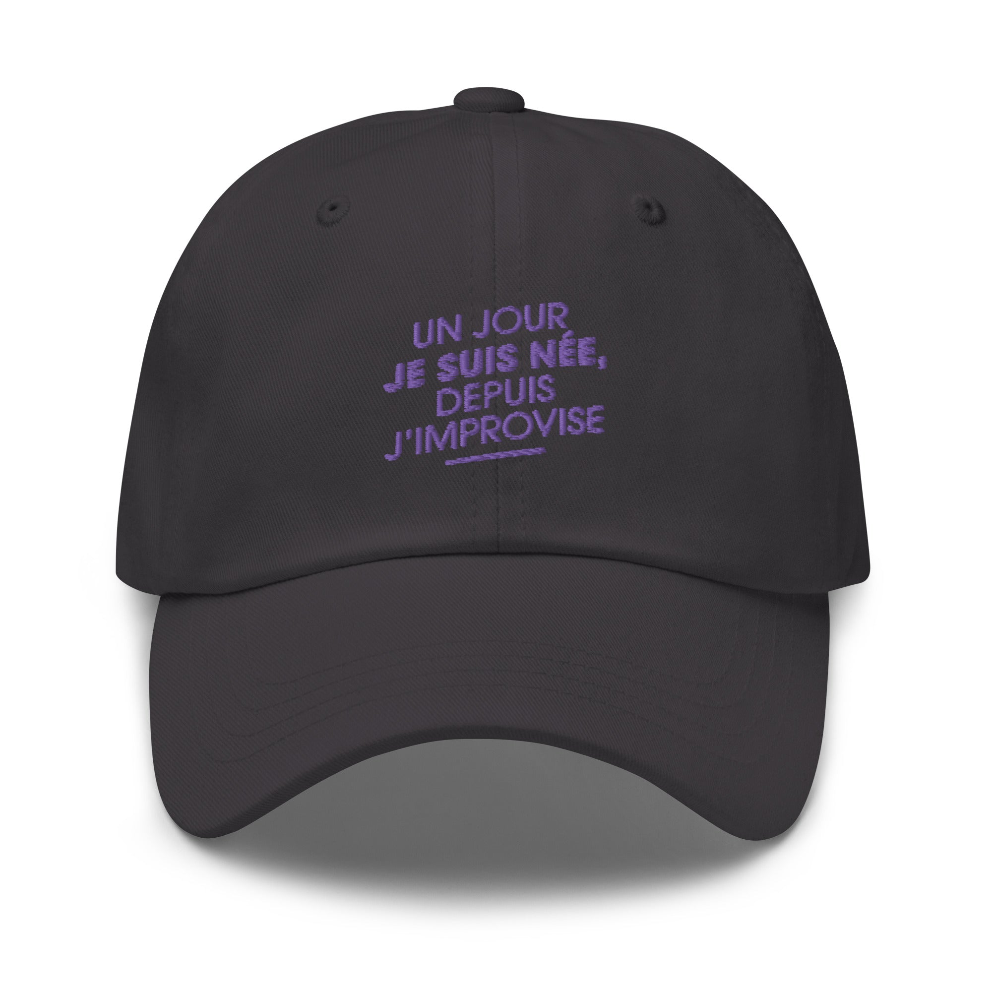 Un jour je suis née - casquette brodée