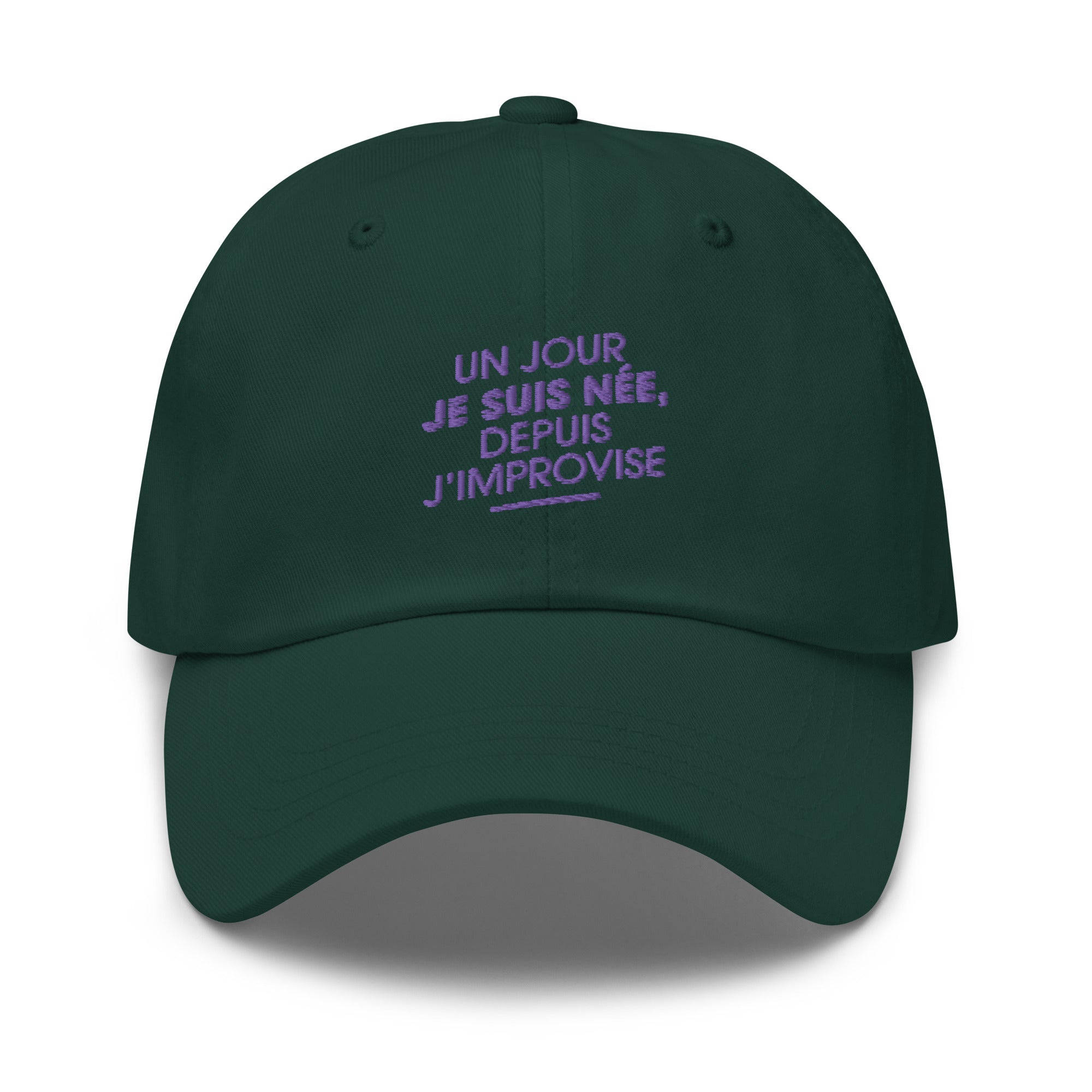 Un jour je suis née - casquette brodée