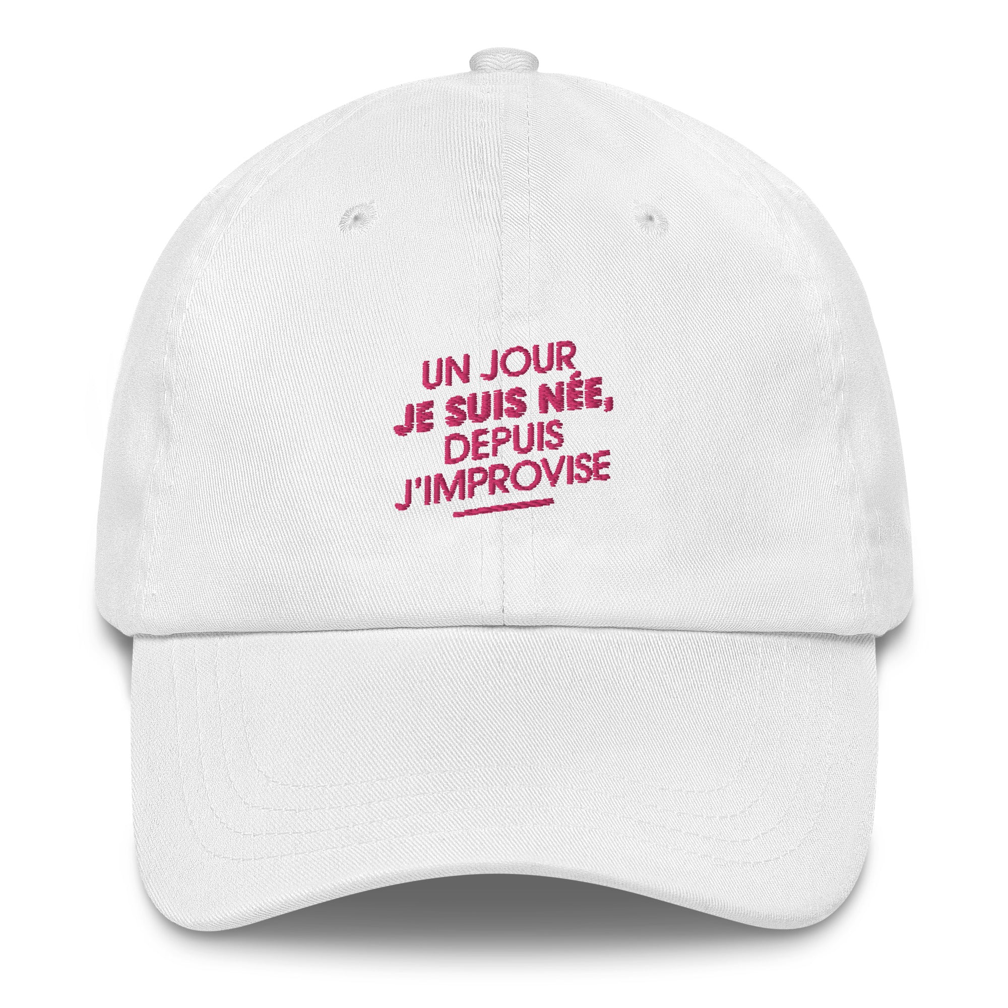 Un jour je suis née - casquette brodée