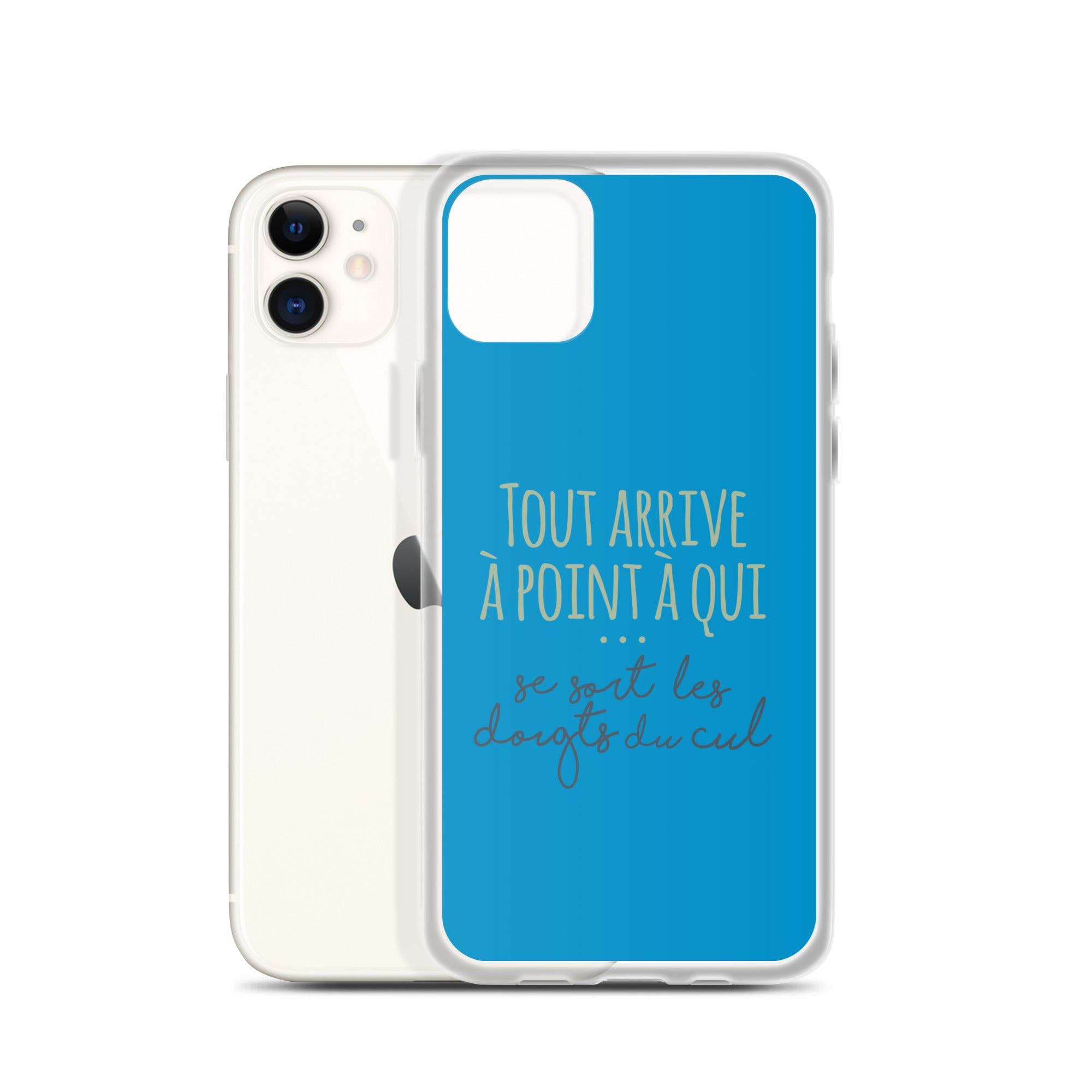 Tout arrive à point à qui se sort les doigts du cul - Coque pour iPhone®