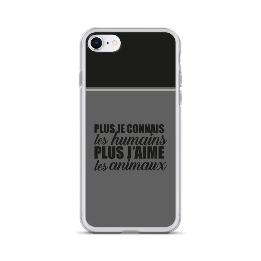 Plus je connais les humains - Coque pour iPhone®