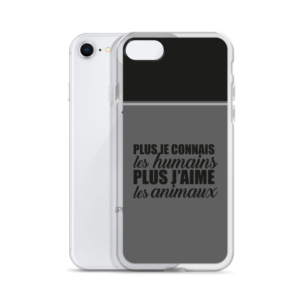 Plus je connais les humains - Coque pour iPhone®