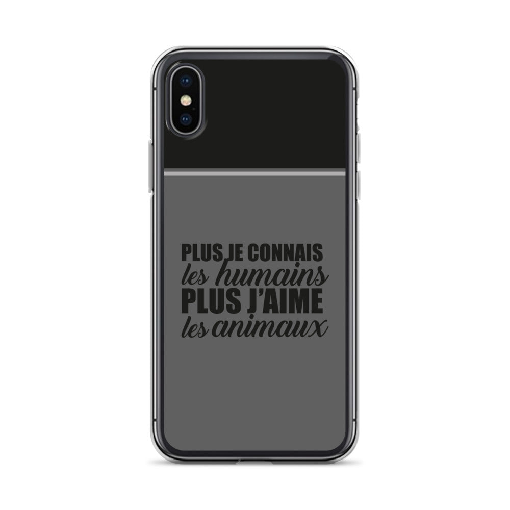Plus je connais les humains - Coque pour iPhone®
