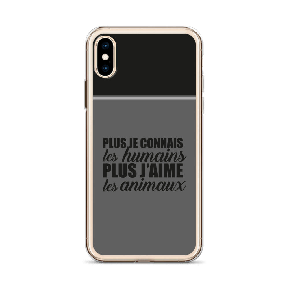 Plus je connais les humains - Coque pour iPhone®