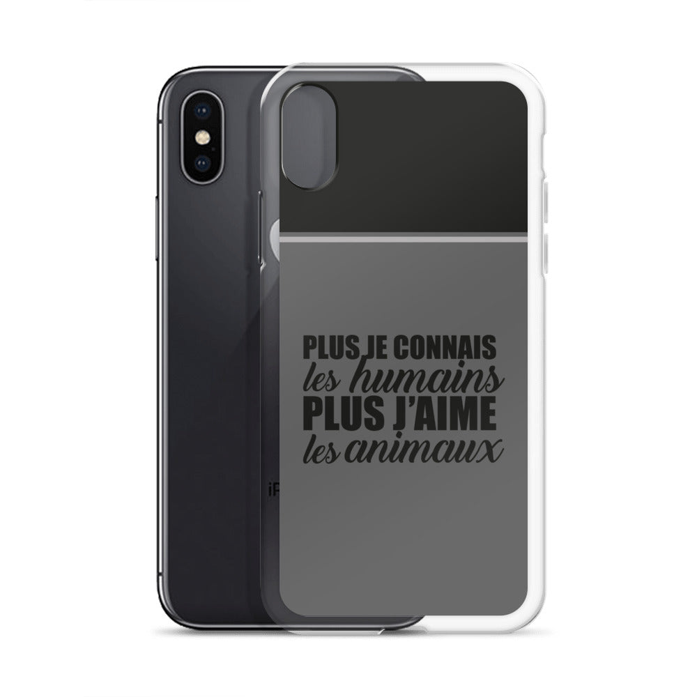 Plus je connais les humains - Coque pour iPhone®