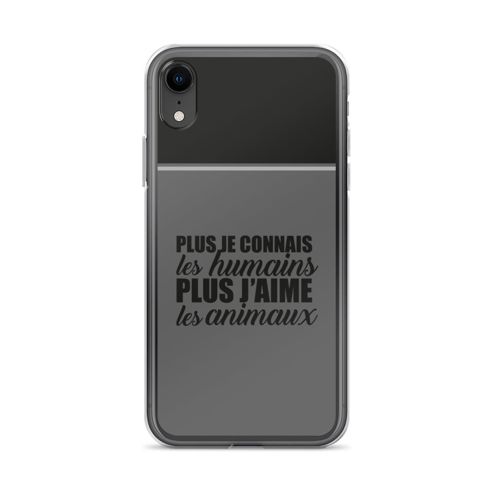 Plus je connais les humains - Coque pour iPhone®