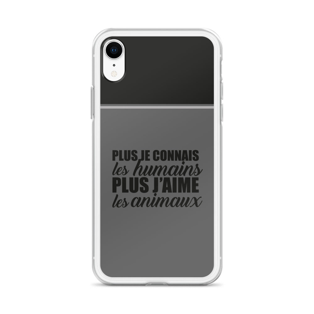 Plus je connais les humains - Coque pour iPhone®