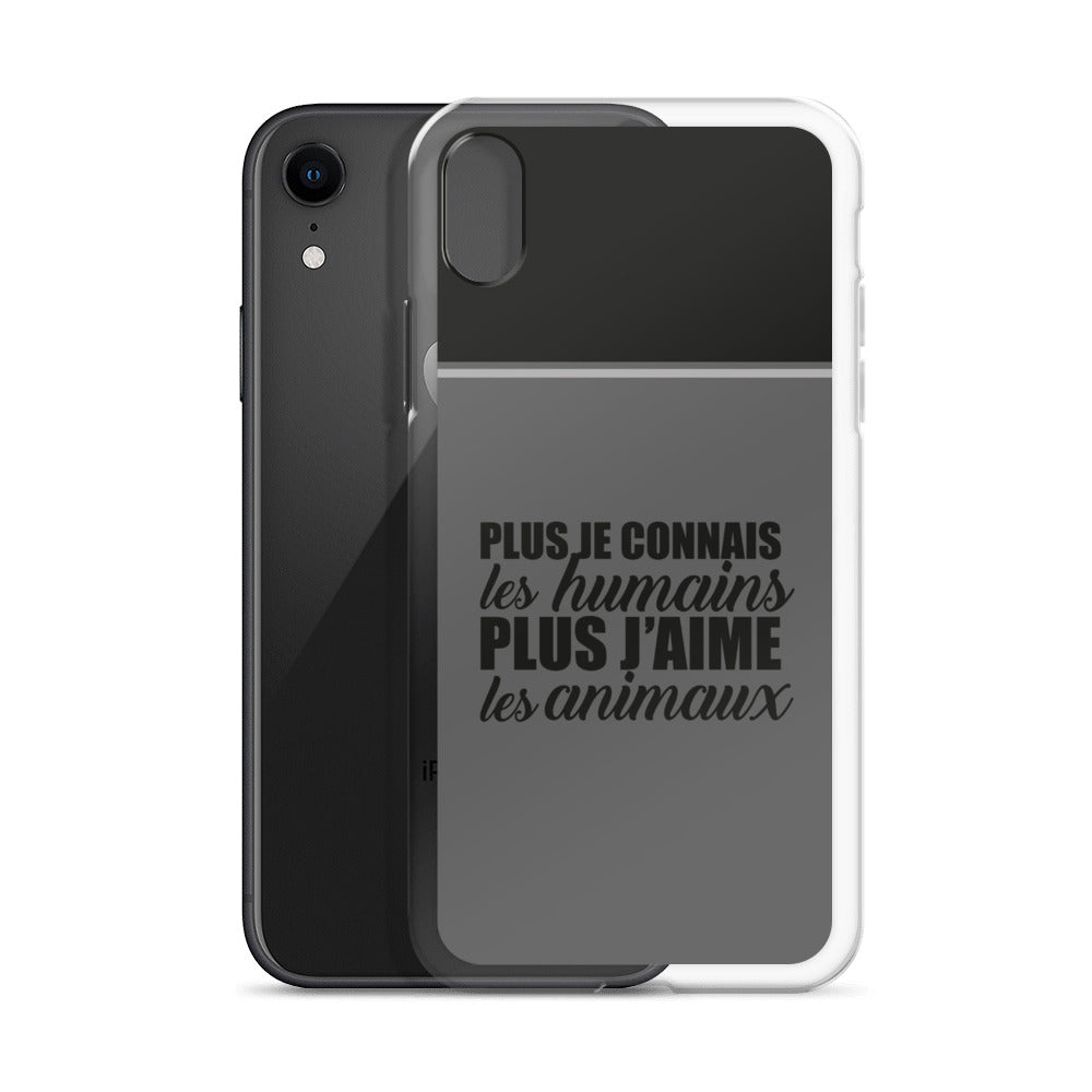 Plus je connais les humains - Coque pour iPhone®