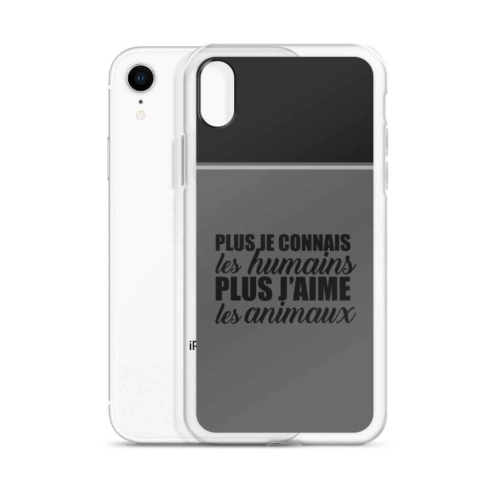 Plus je connais les humains - Coque pour iPhone®