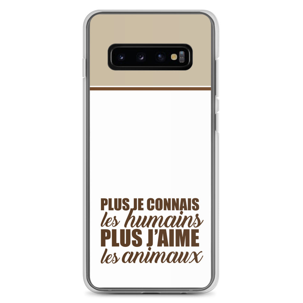 Plus je connais les humains - V2 - Coque Samsung®