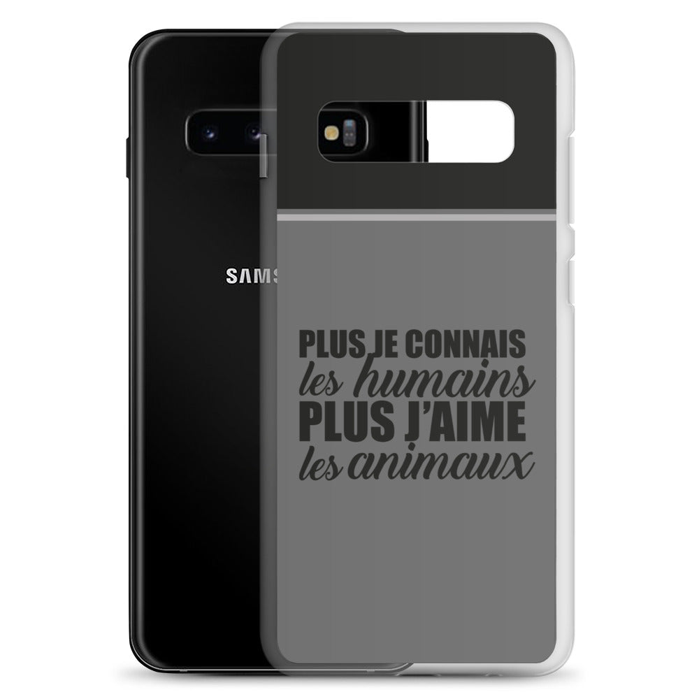 Plus je connais les humains - Coque Samsung®
