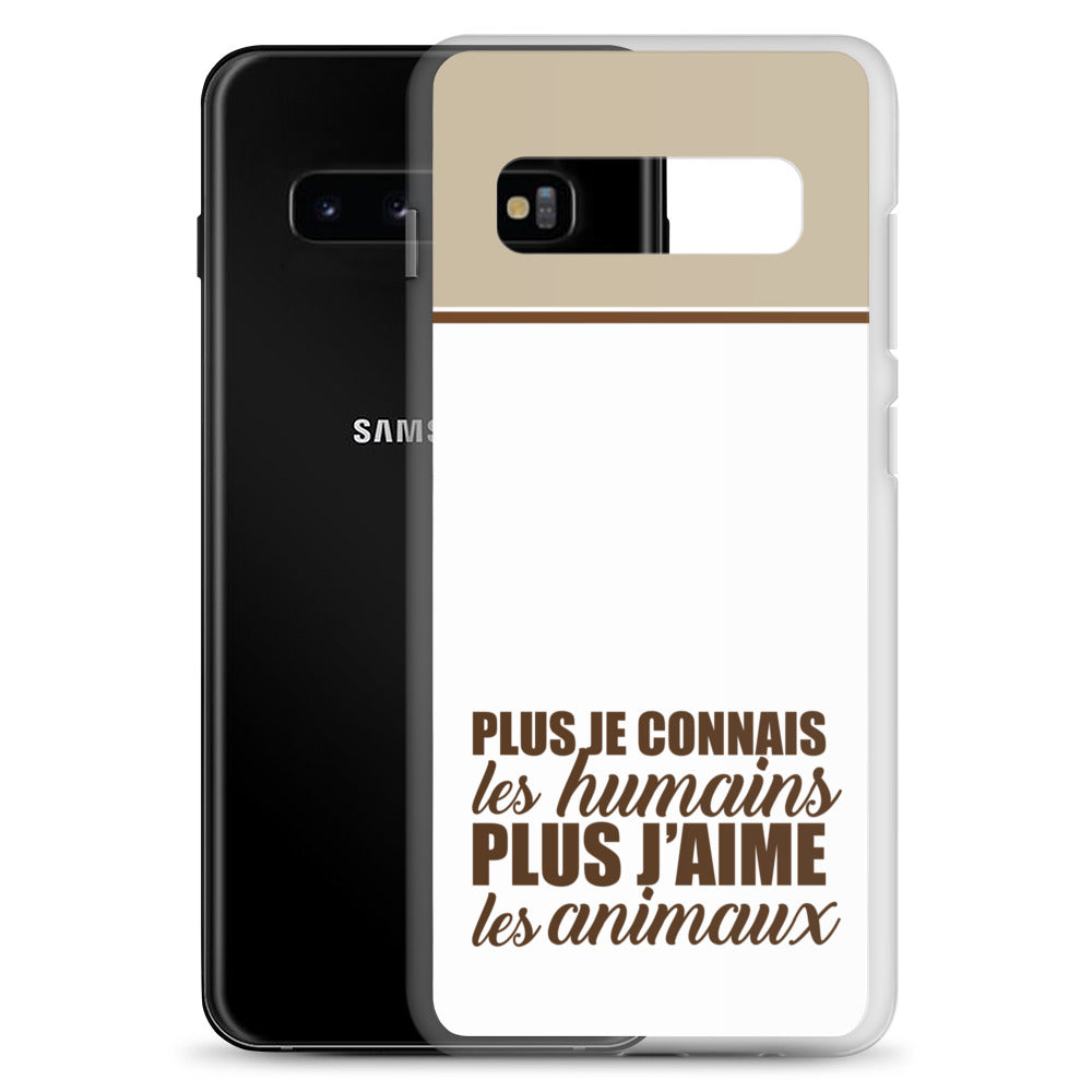 Plus je connais les humains - V2 - Coque Samsung®