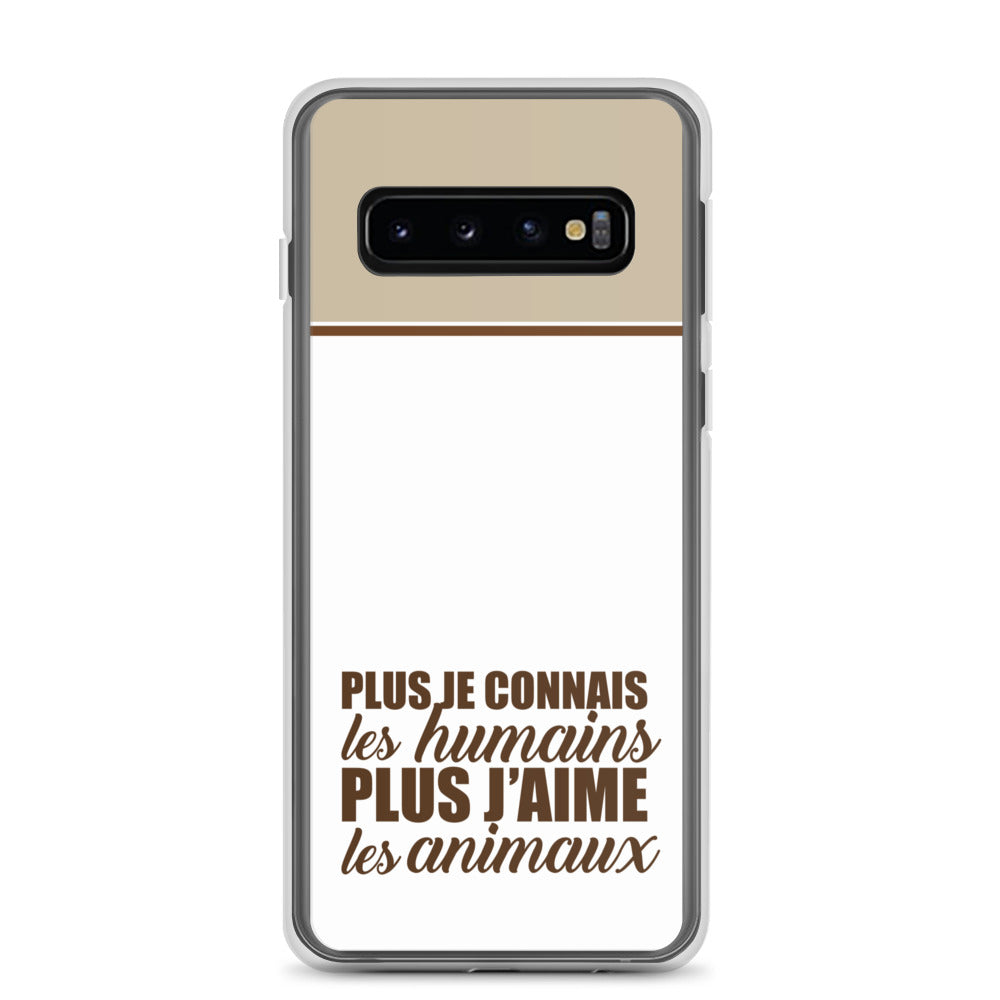 Plus je connais les humains - V2 - Coque Samsung®