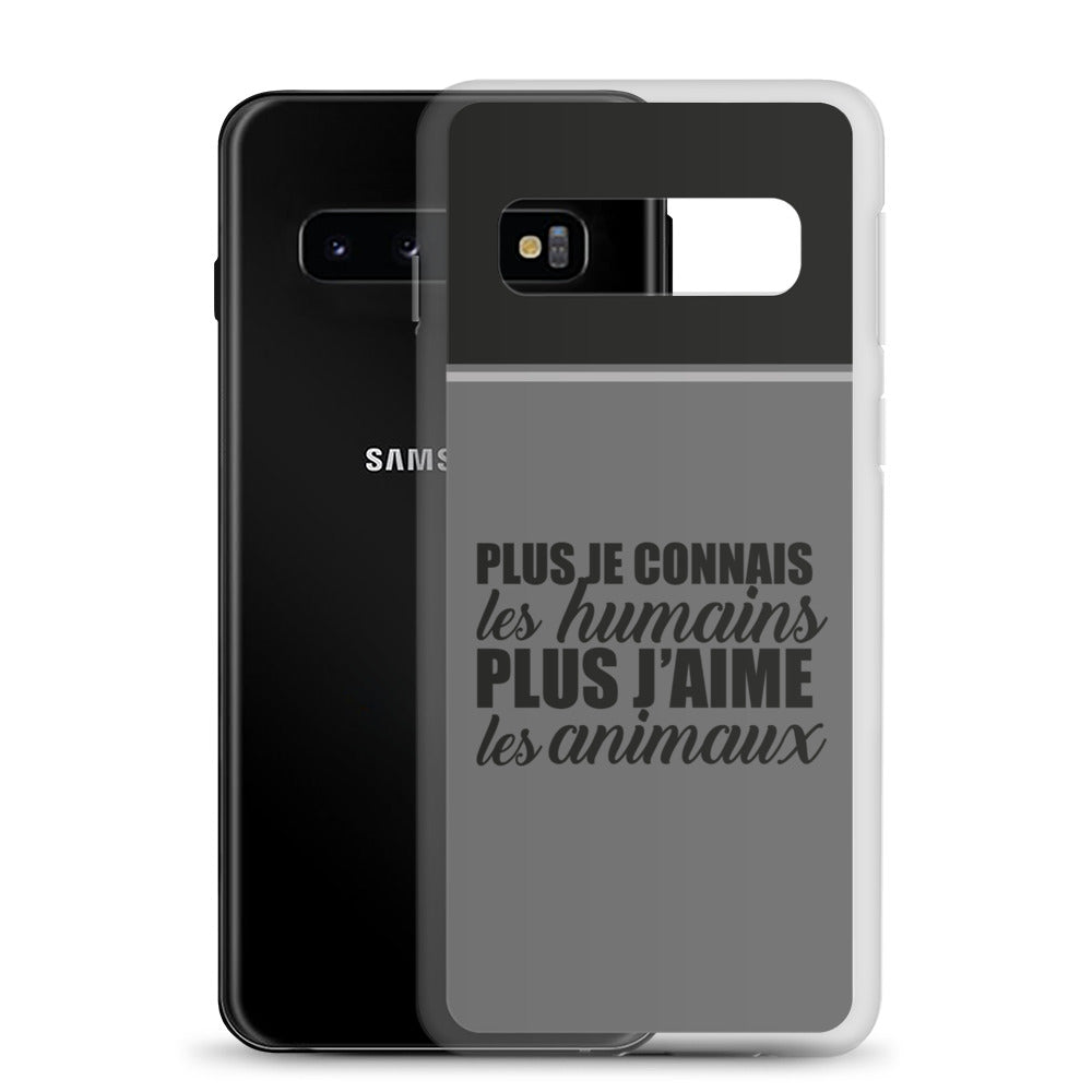 Plus je connais les humains - Coque Samsung®
