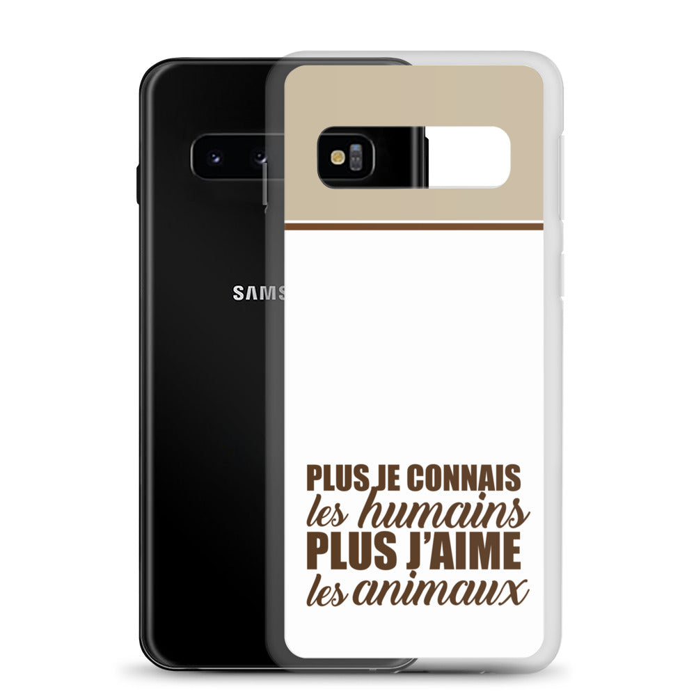 Plus je connais les humains - V2 - Coque Samsung®