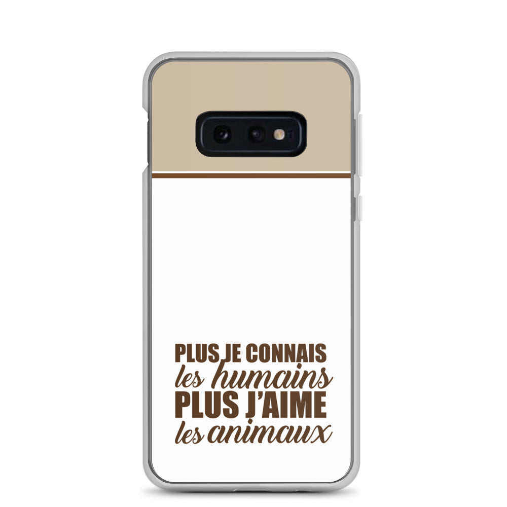 Plus je connais les humains - V2 - Coque Samsung®
