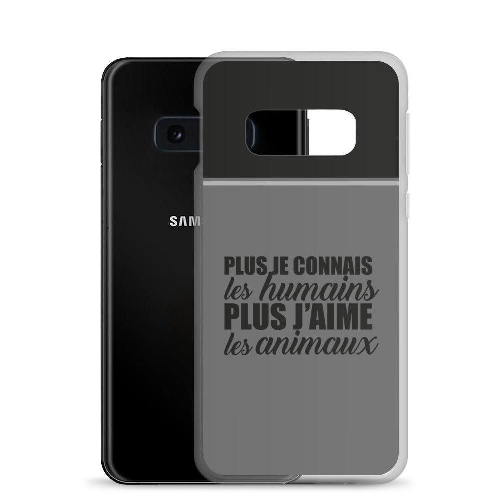 Plus je connais les humains - Coque Samsung®