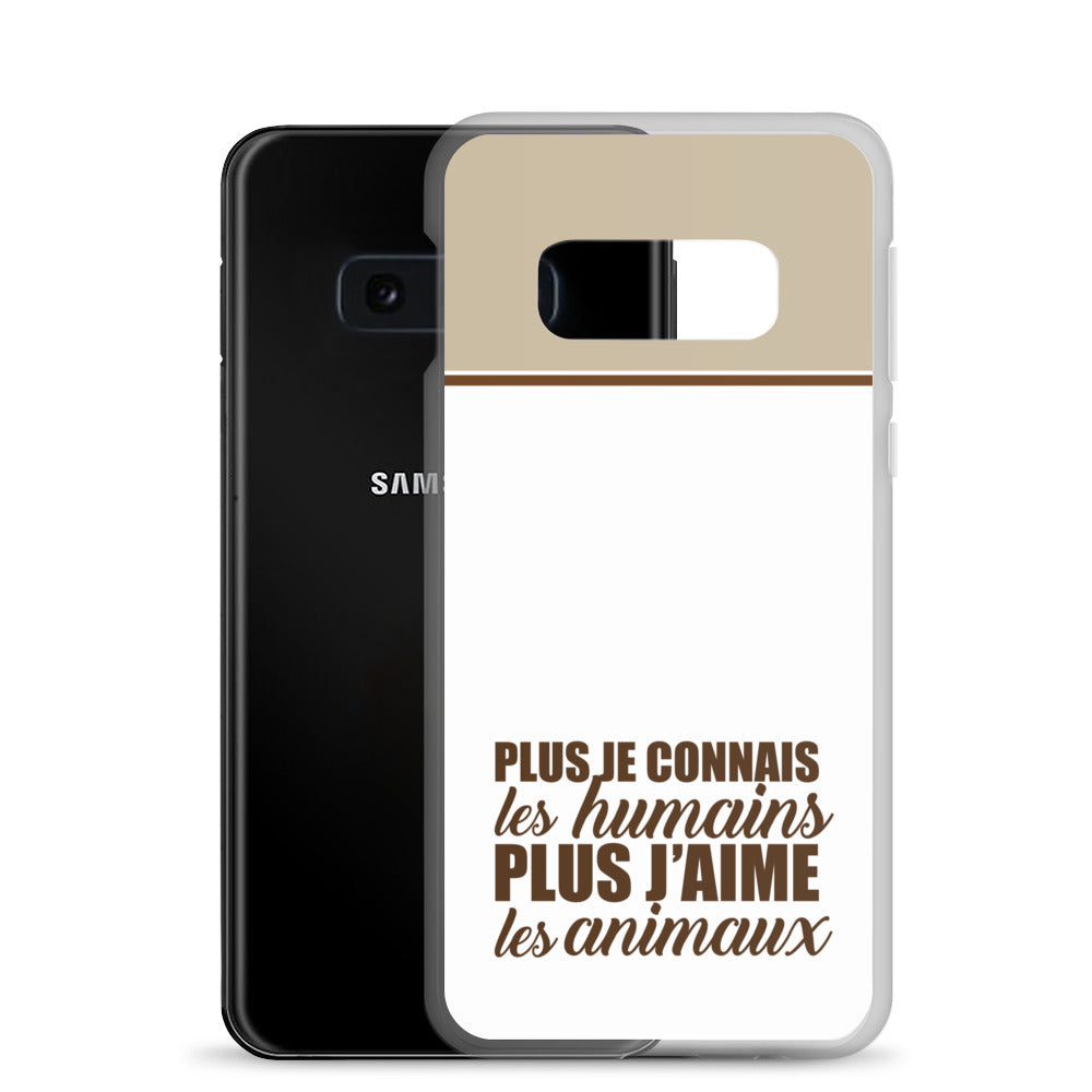 Plus je connais les humains - V2 - Coque Samsung®