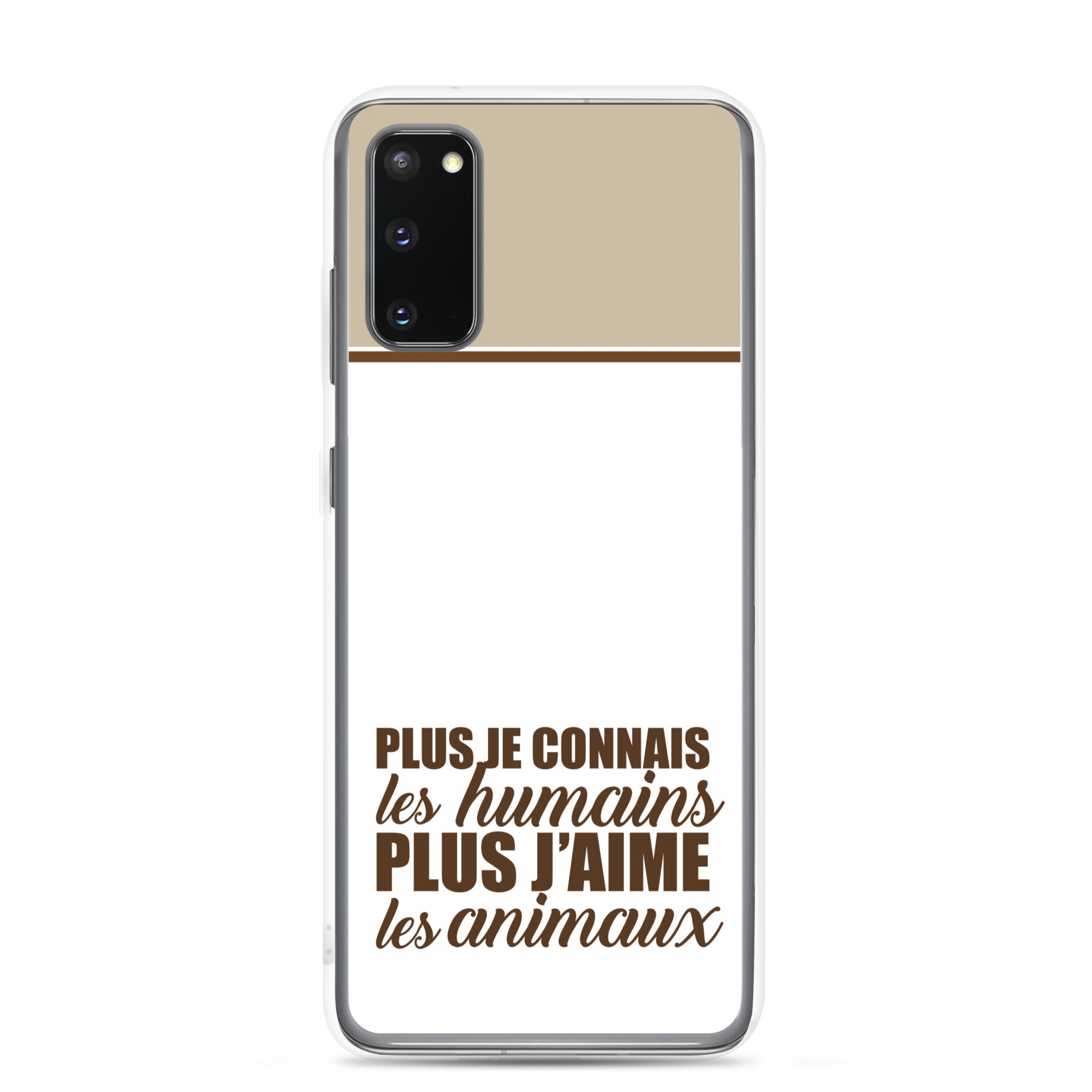 Plus je connais les humains - V2 - Coque Samsung®