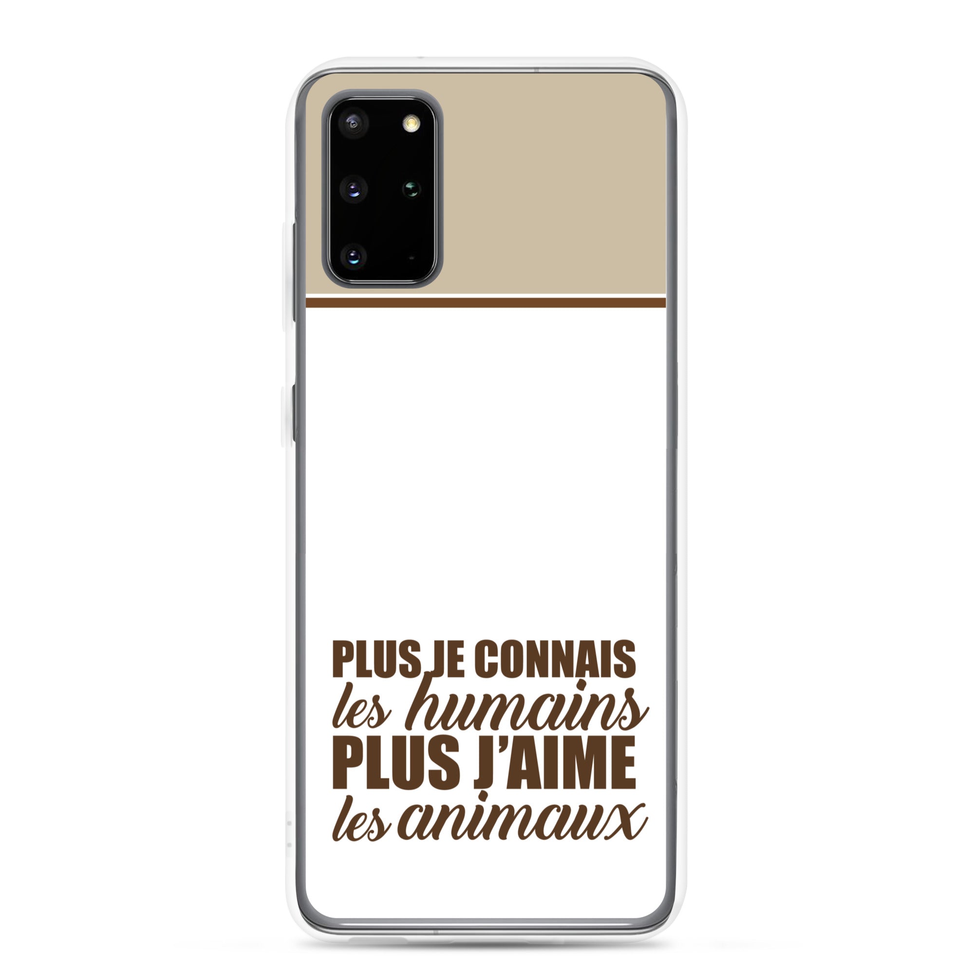 Plus je connais les humains - V2 - Coque Samsung®