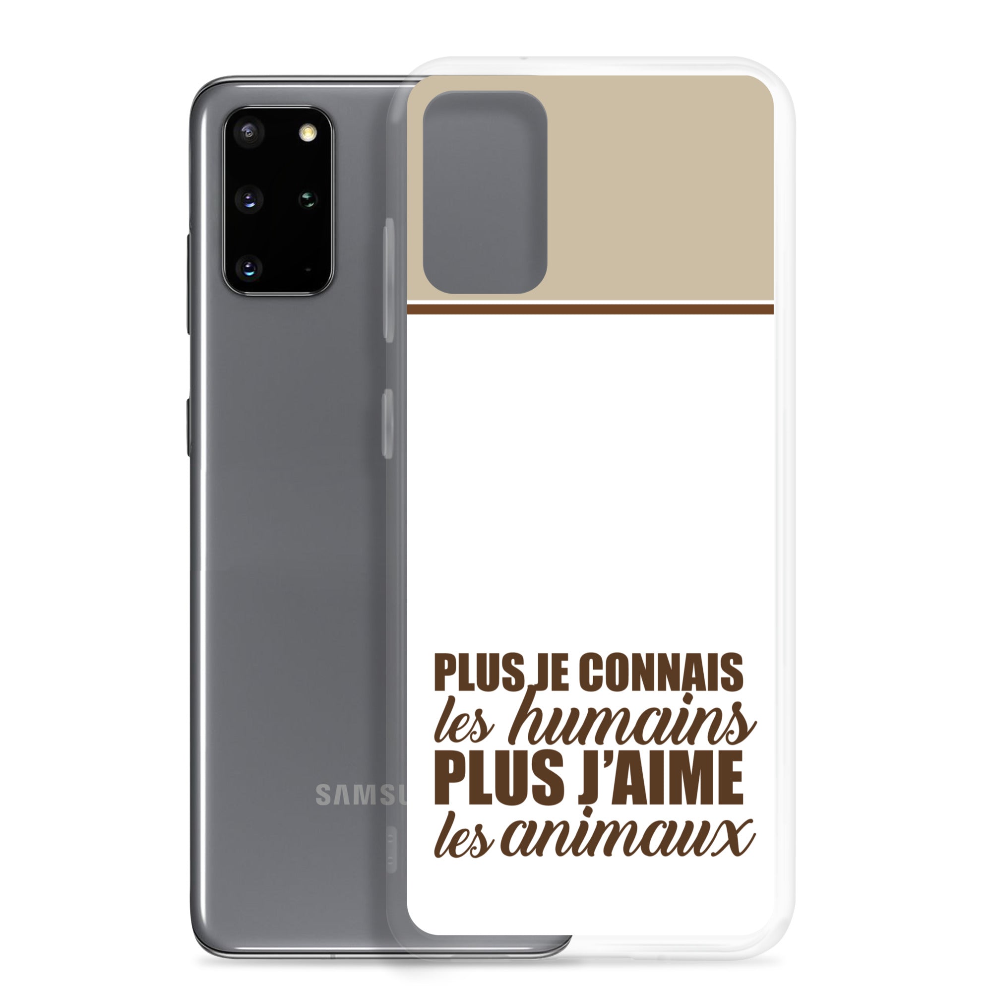 Plus je connais les humains - V2 - Coque Samsung®