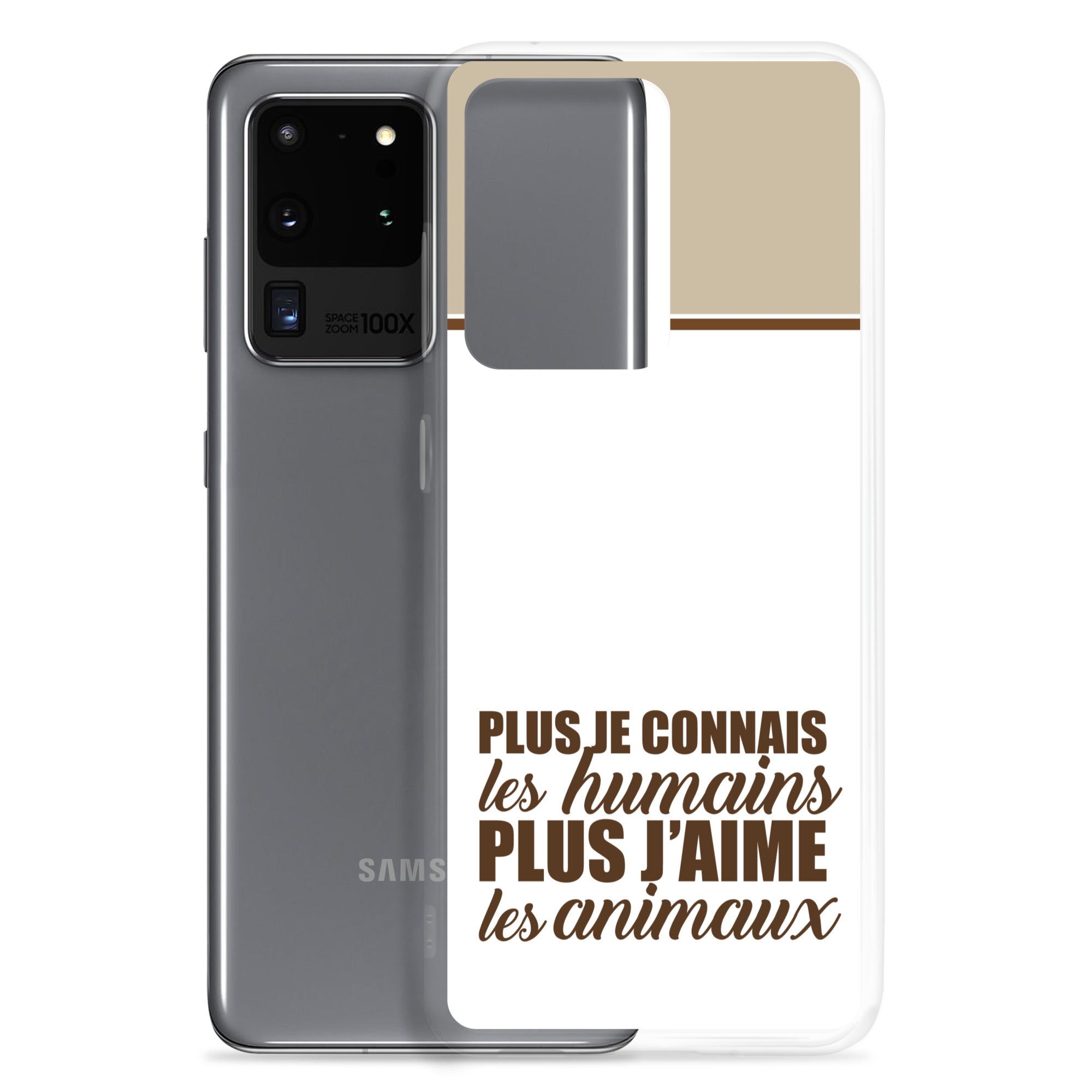 Plus je connais les humains - V2 - Coque Samsung®