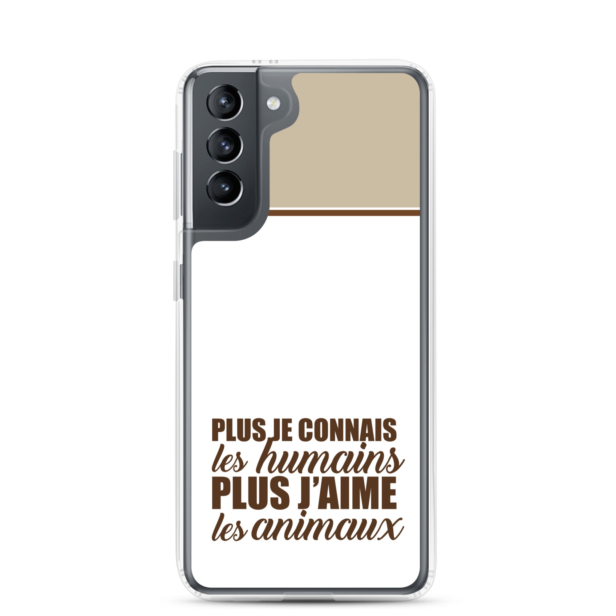 Plus je connais les humains - V2 - Coque Samsung®