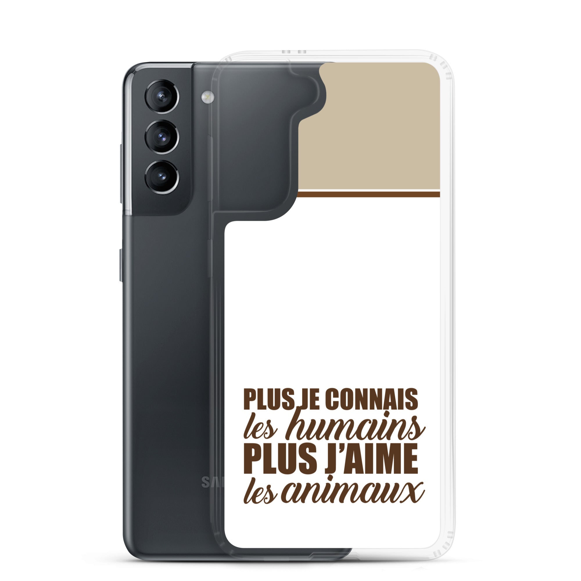 Plus je connais les humains - V2 - Coque Samsung®