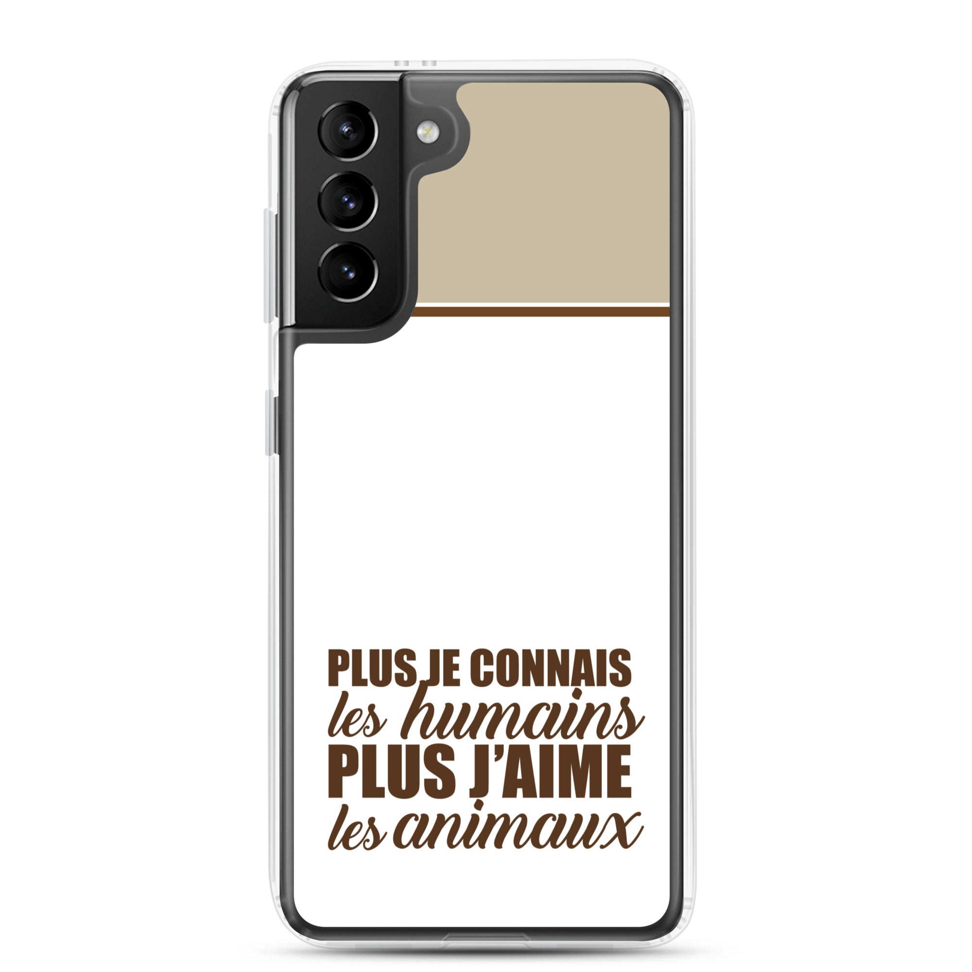 Plus je connais les humains - V2 - Coque Samsung®