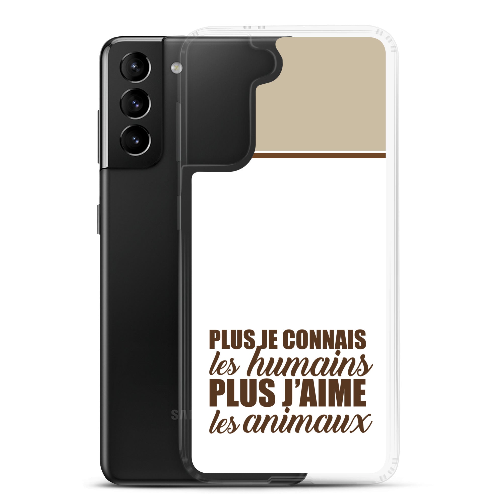 Plus je connais les humains - V2 - Coque Samsung®