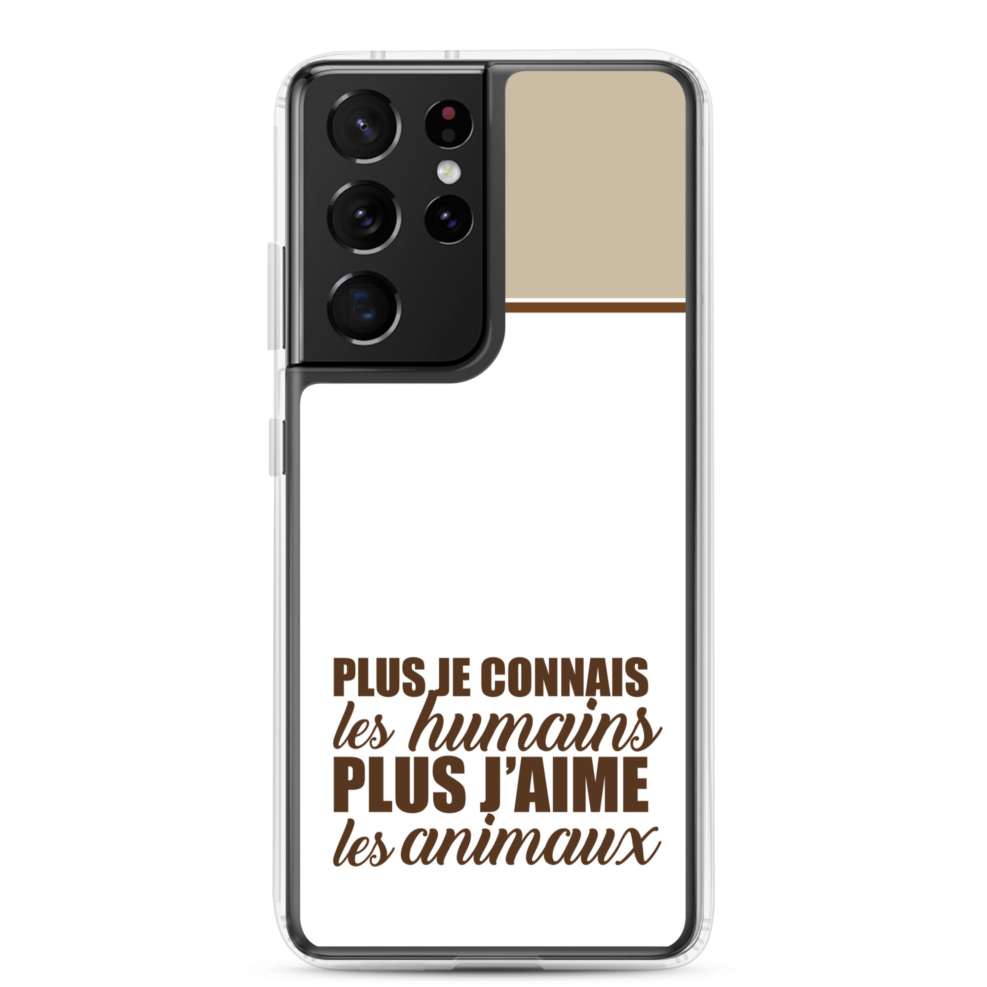 Plus je connais les humains - V2 - Coque Samsung®