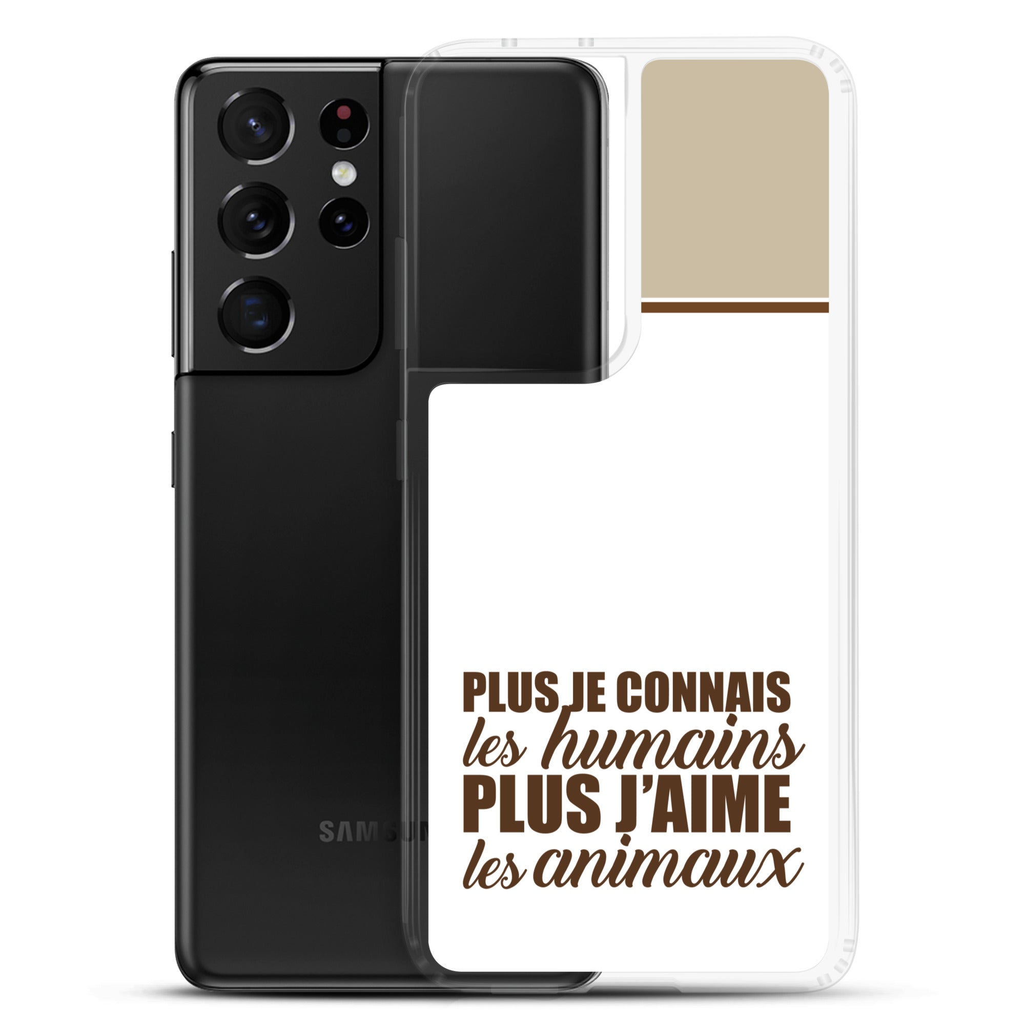 Plus je connais les humains - V2 - Coque Samsung®