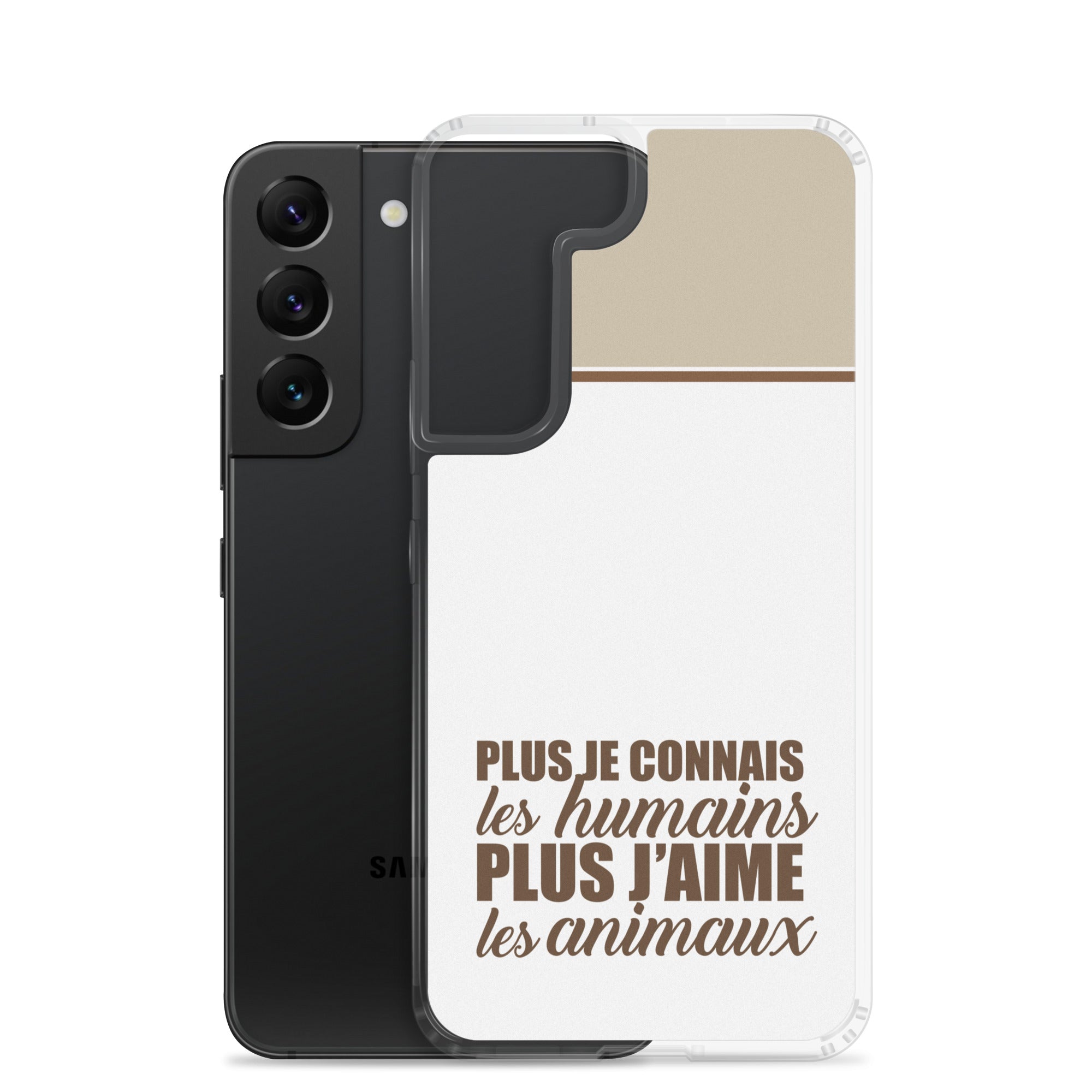 Plus je connais les humains - V2 - Coque Samsung®