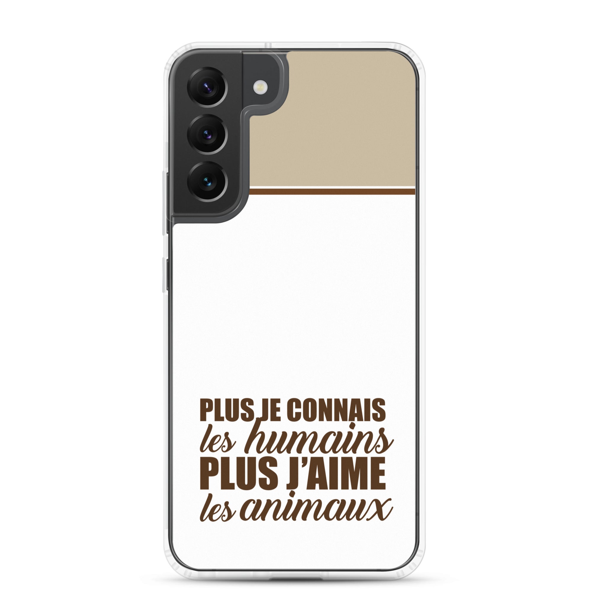 Plus je connais les humains - V2 - Coque Samsung®