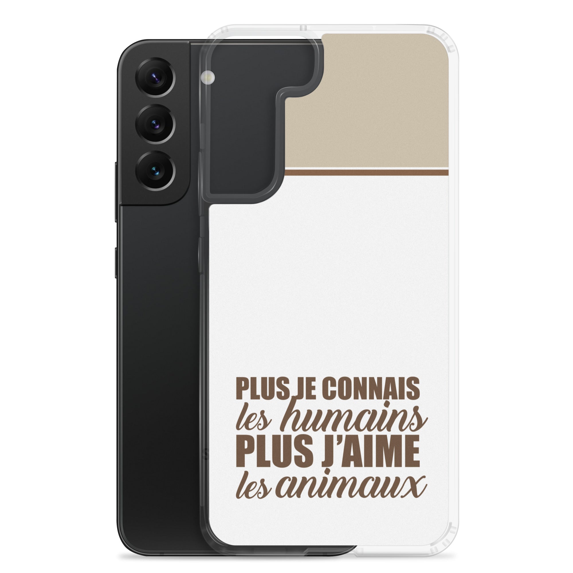 Plus je connais les humains - V2 - Coque Samsung®